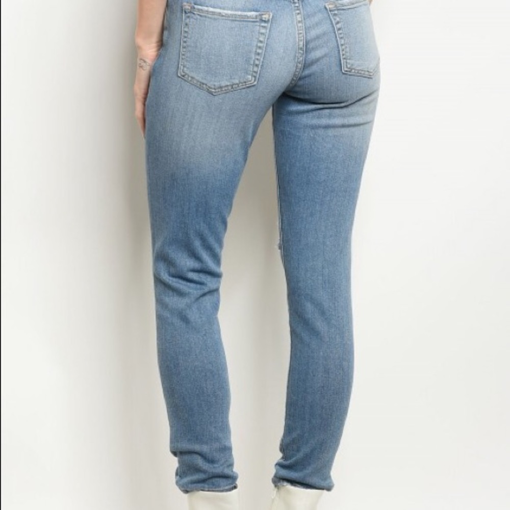 CHIYYA Medium Blue distressed - Jeans - Picture 4 of 4